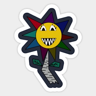 Flower rainbow Punk! Sticker